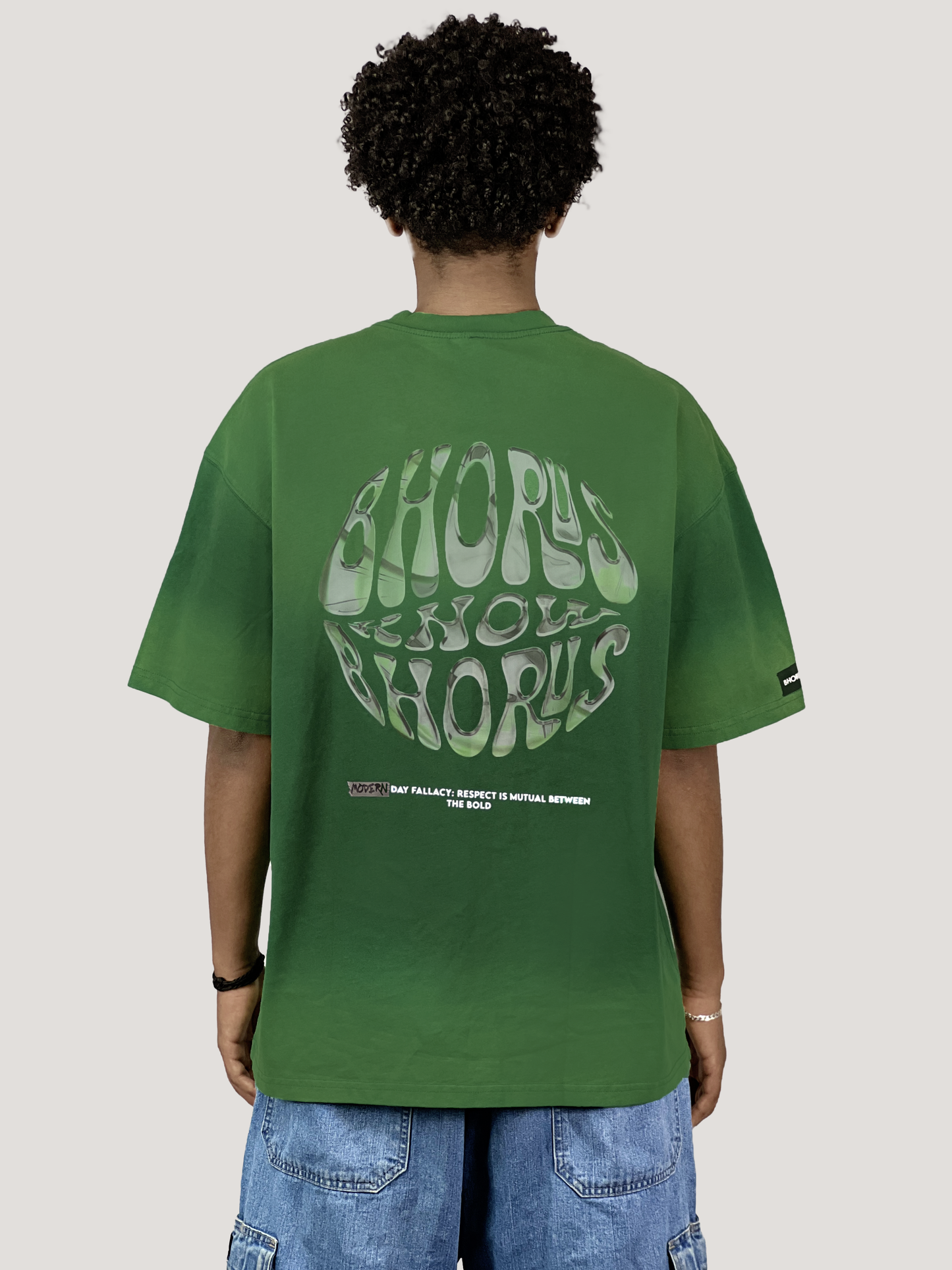 BHORUS KNOW BHORUS SUN-FADED T-SHIRT (GREEN)