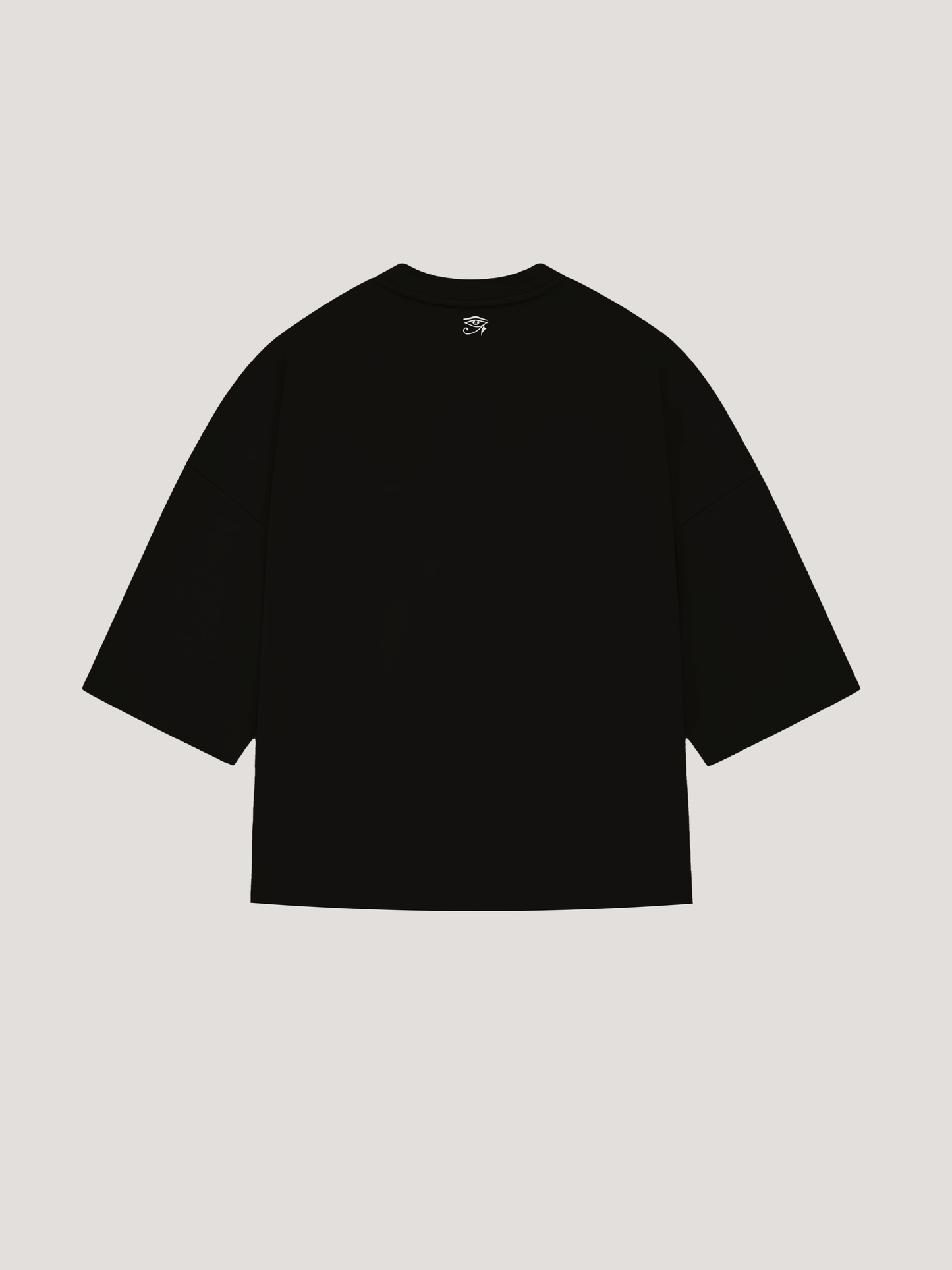 BOXY BEATEN COTTON T_SHIRT (BLACK)