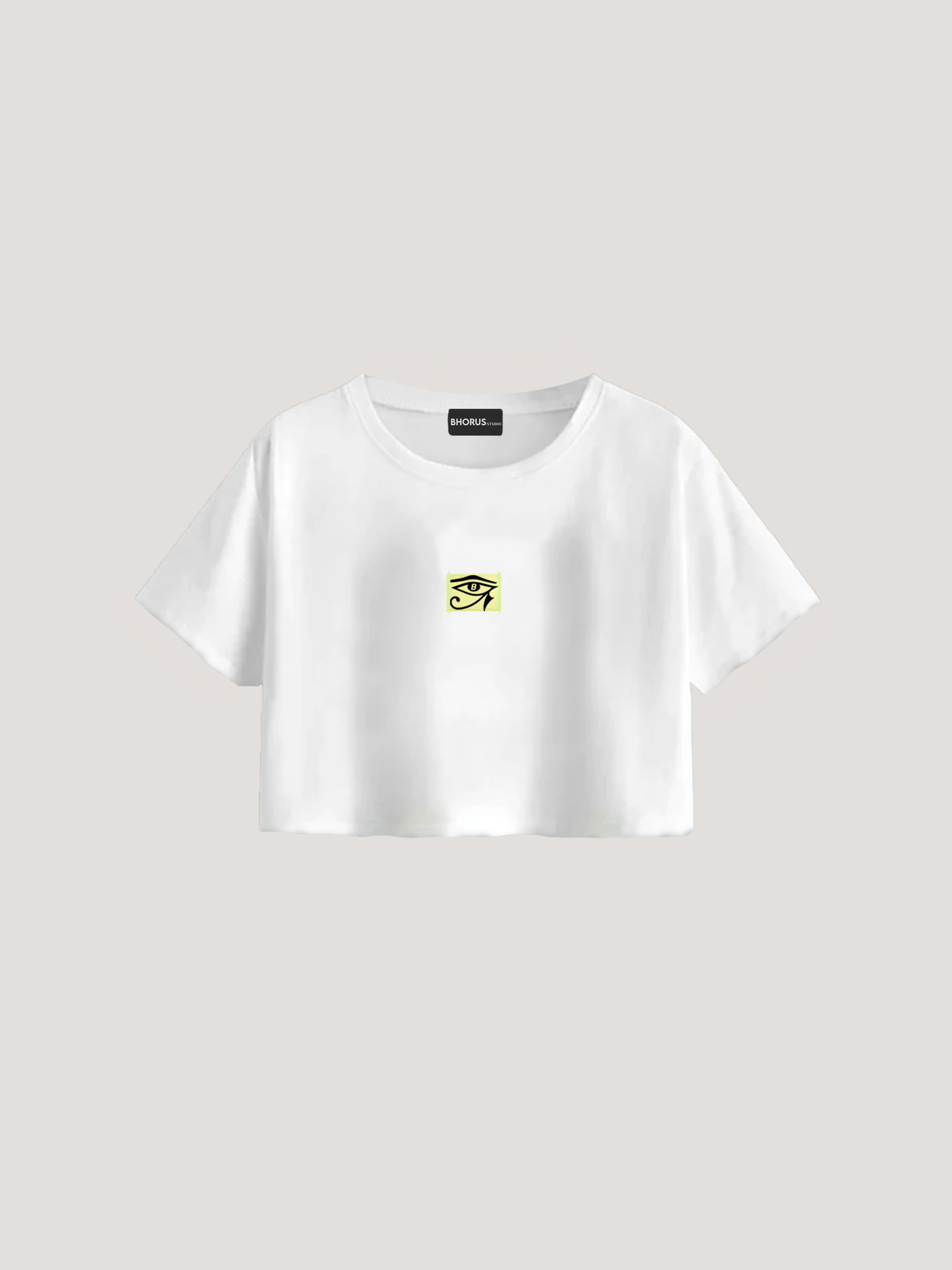 CLASSIC LOGO WHITE CROPTOP