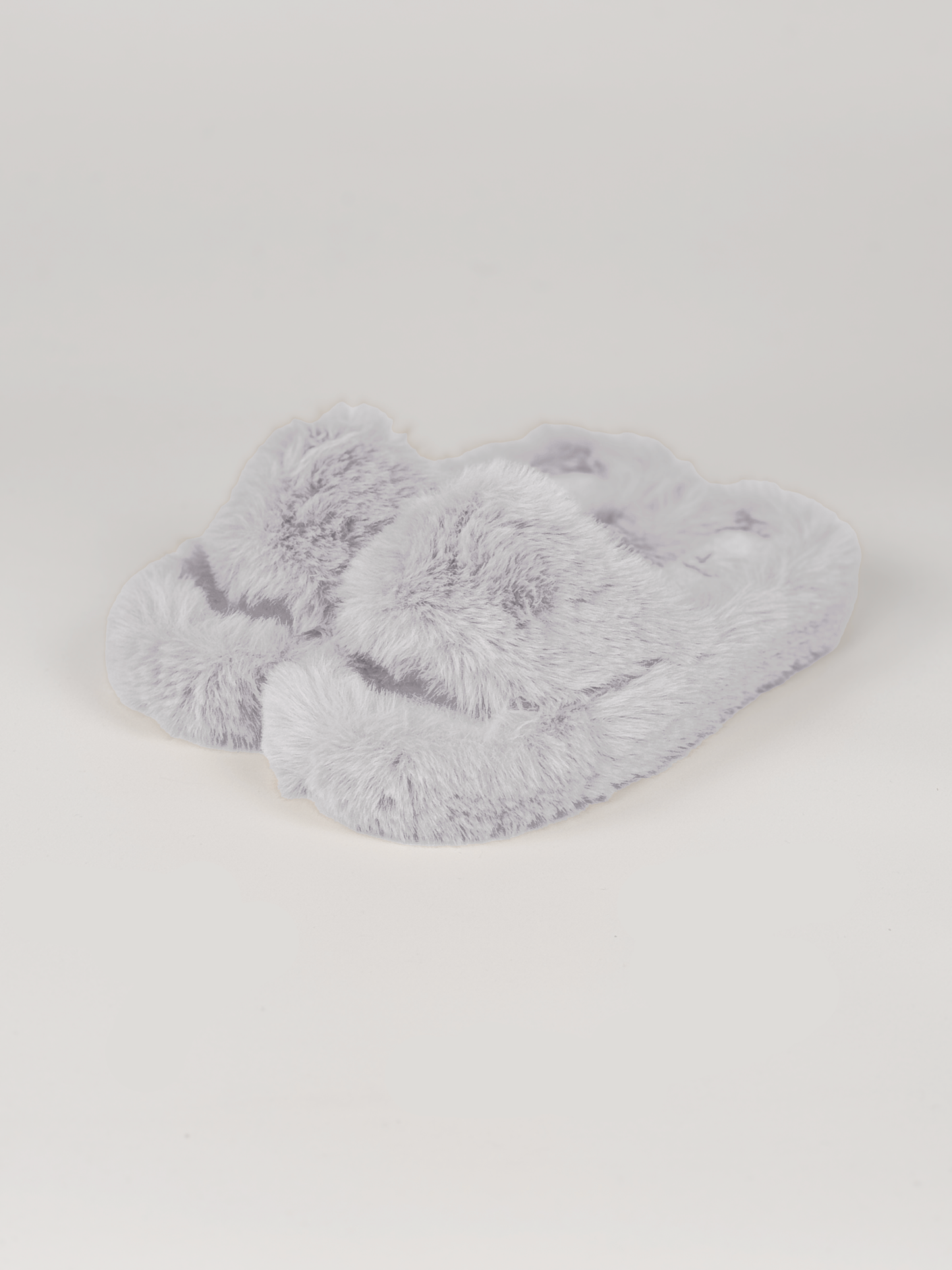 WHITE FUX FUR SLIPPER