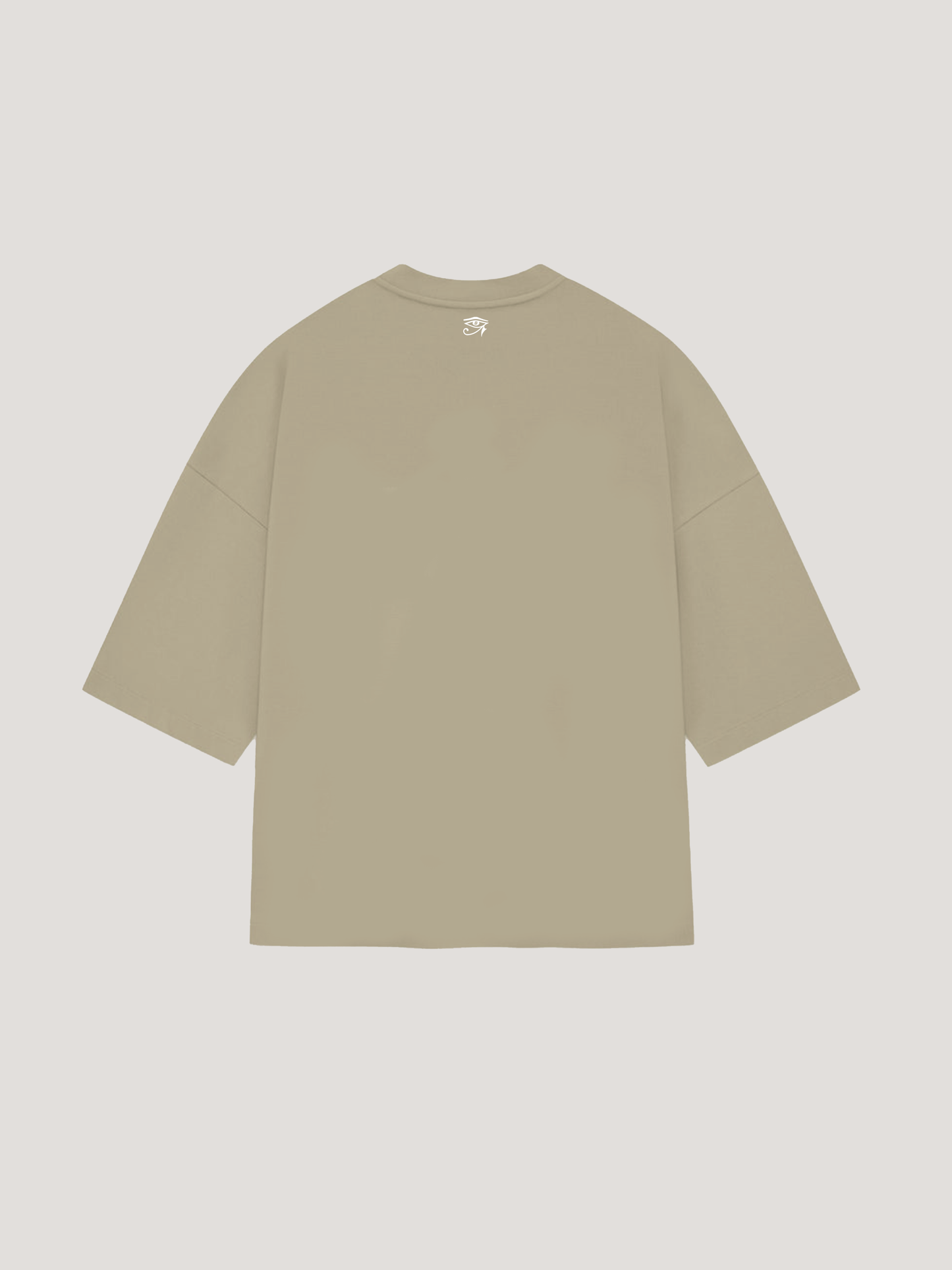 MOCK NECK OVERSIZED T-SHIRT (STONE)