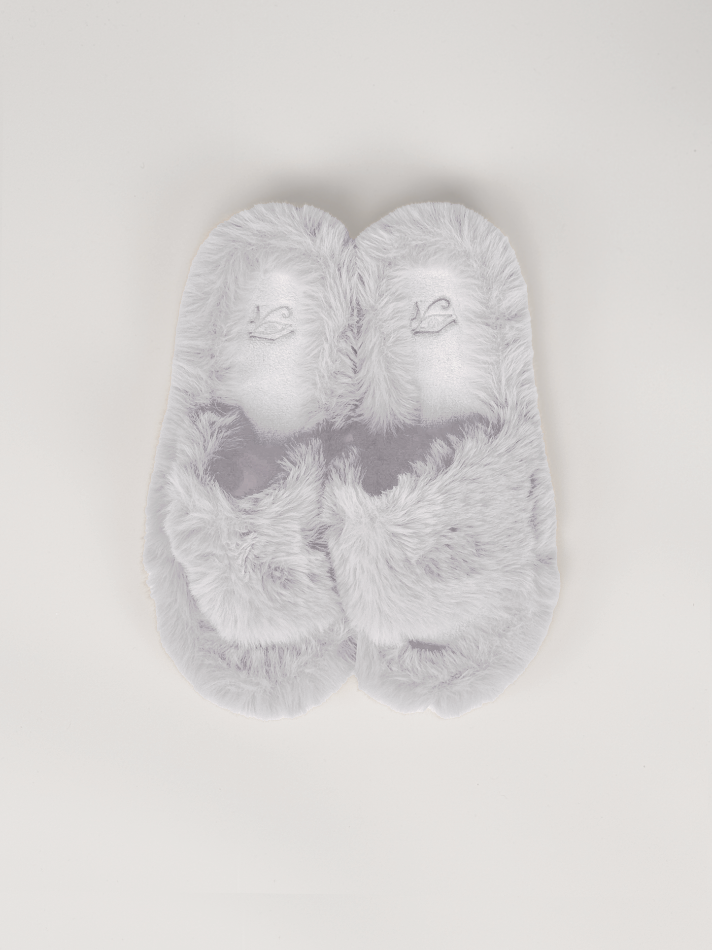 WHITE FUX FUR SLIPPER