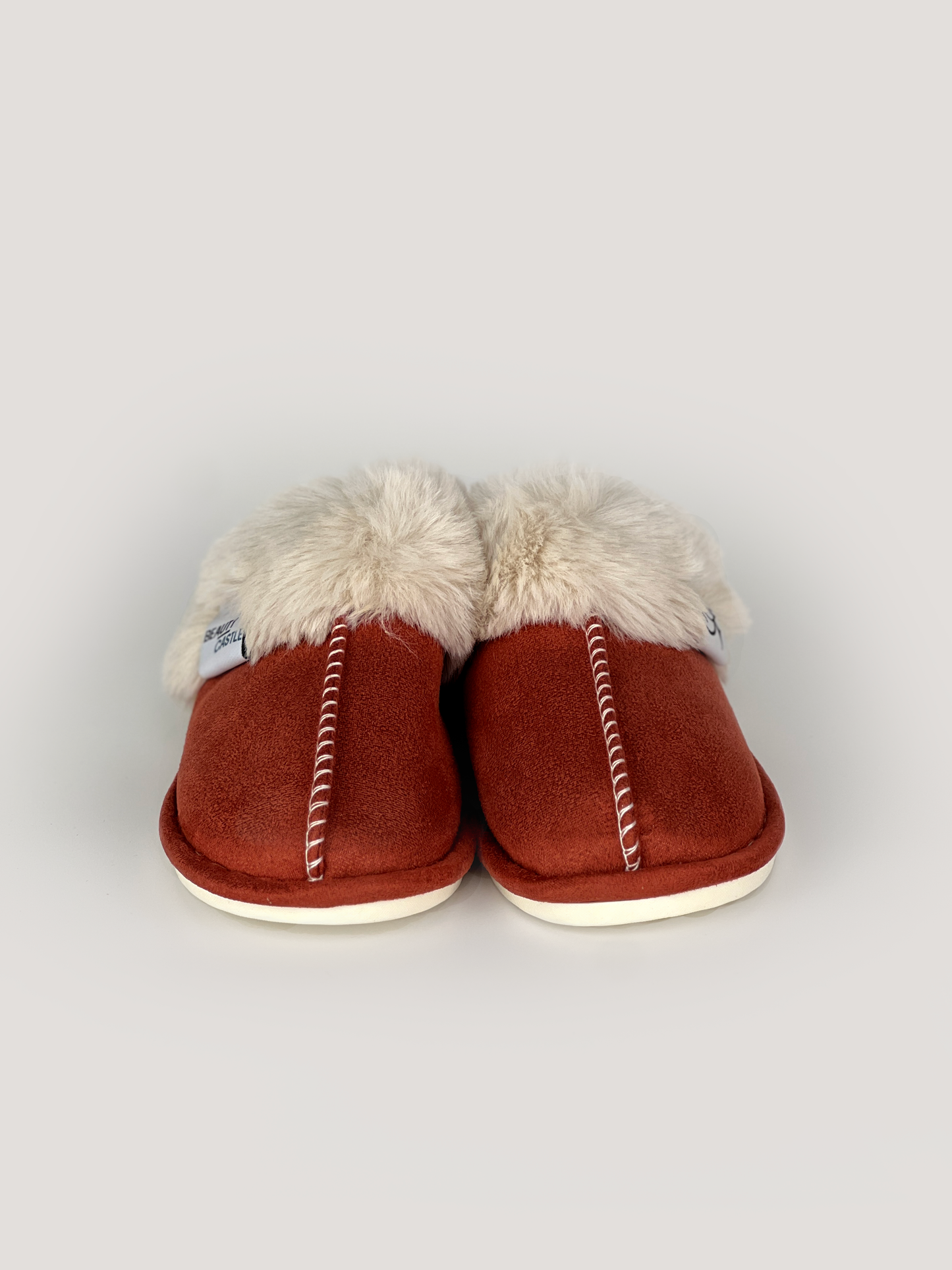 FUR ESKIMO SLIPPER (RED)